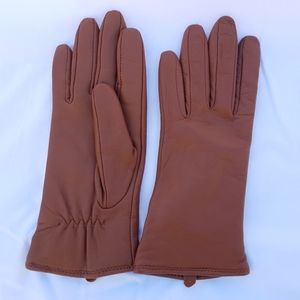 EUC Charter Club Leather/Wool Gloves